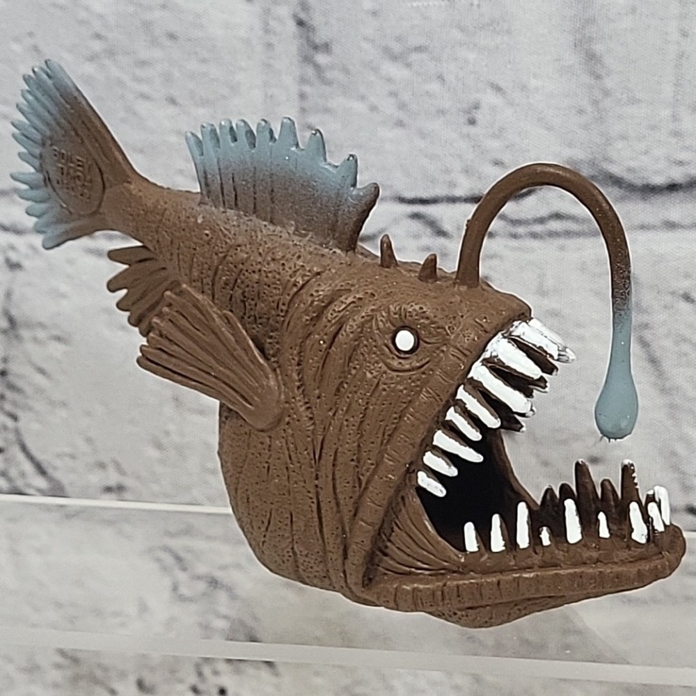 Boley Deep Sea Creature Angler Fish Rubber Plastic Realistic 5" Toy‎ Figure